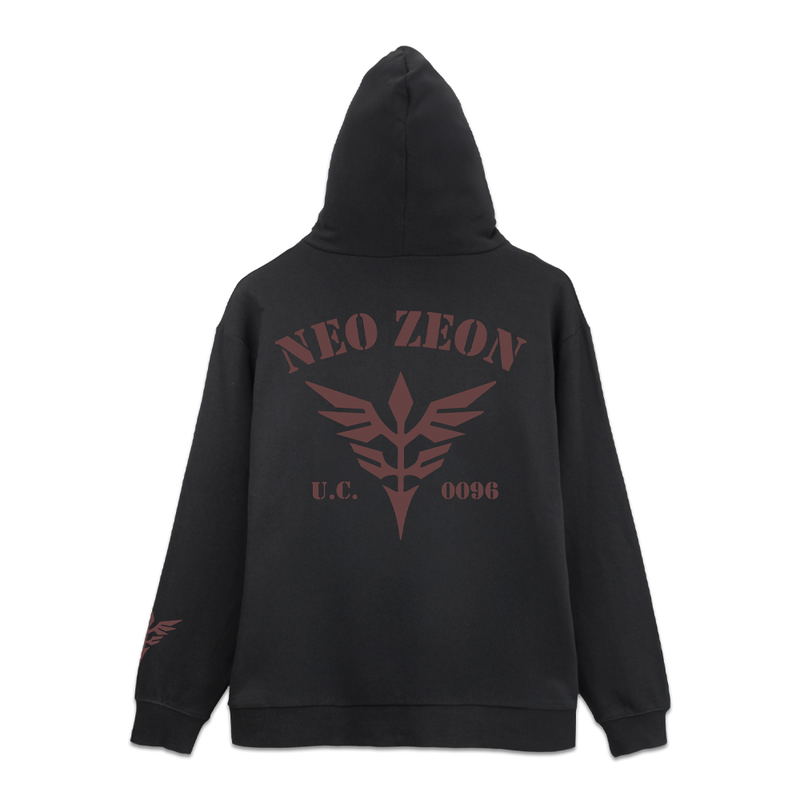 Mobile Suit Gundam Unicorn - Neo Zeon Zip Hoodie Ver2.0 (Black | Size M) image 1