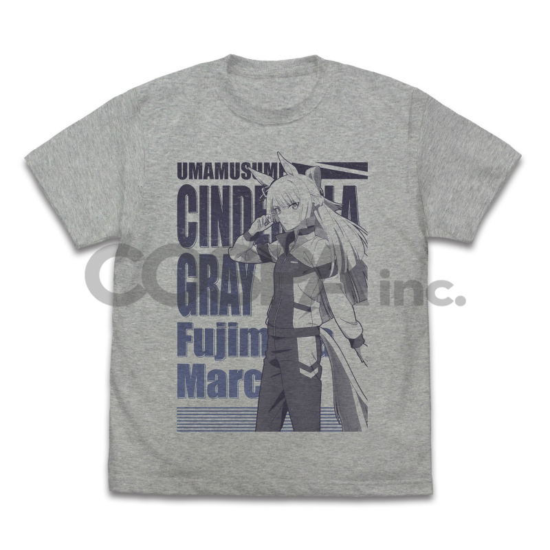 Anime Uma Musume: Cinderella Gray - Fujimasa March T-shirt (Mix Gray | Size XL) image 1