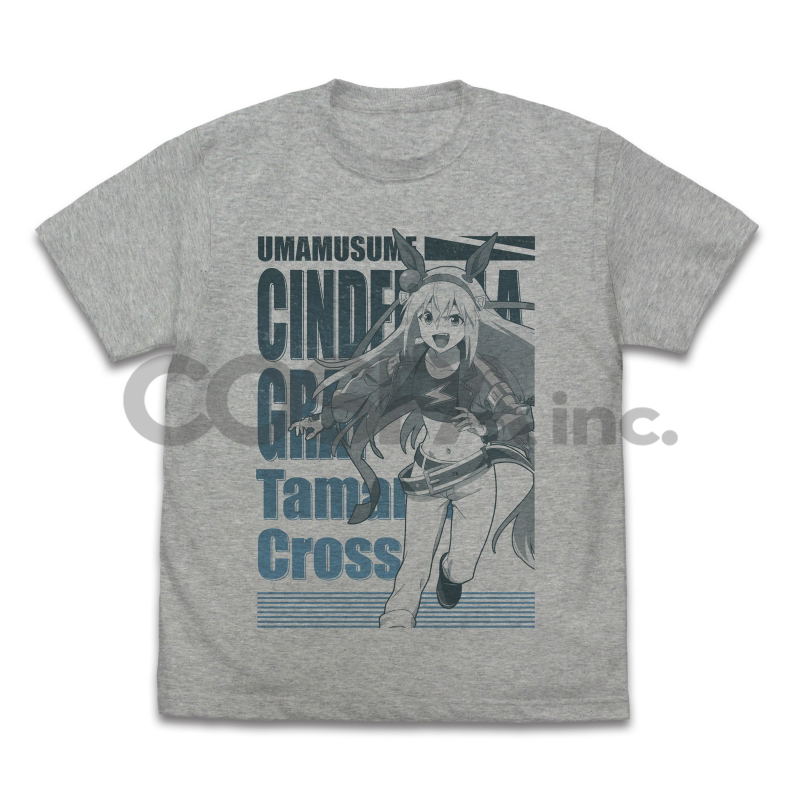 Anime Uma Musume: Cinderella Gray - Tamamo Cross T-shirt (Mix Gray | Size XL) image 1