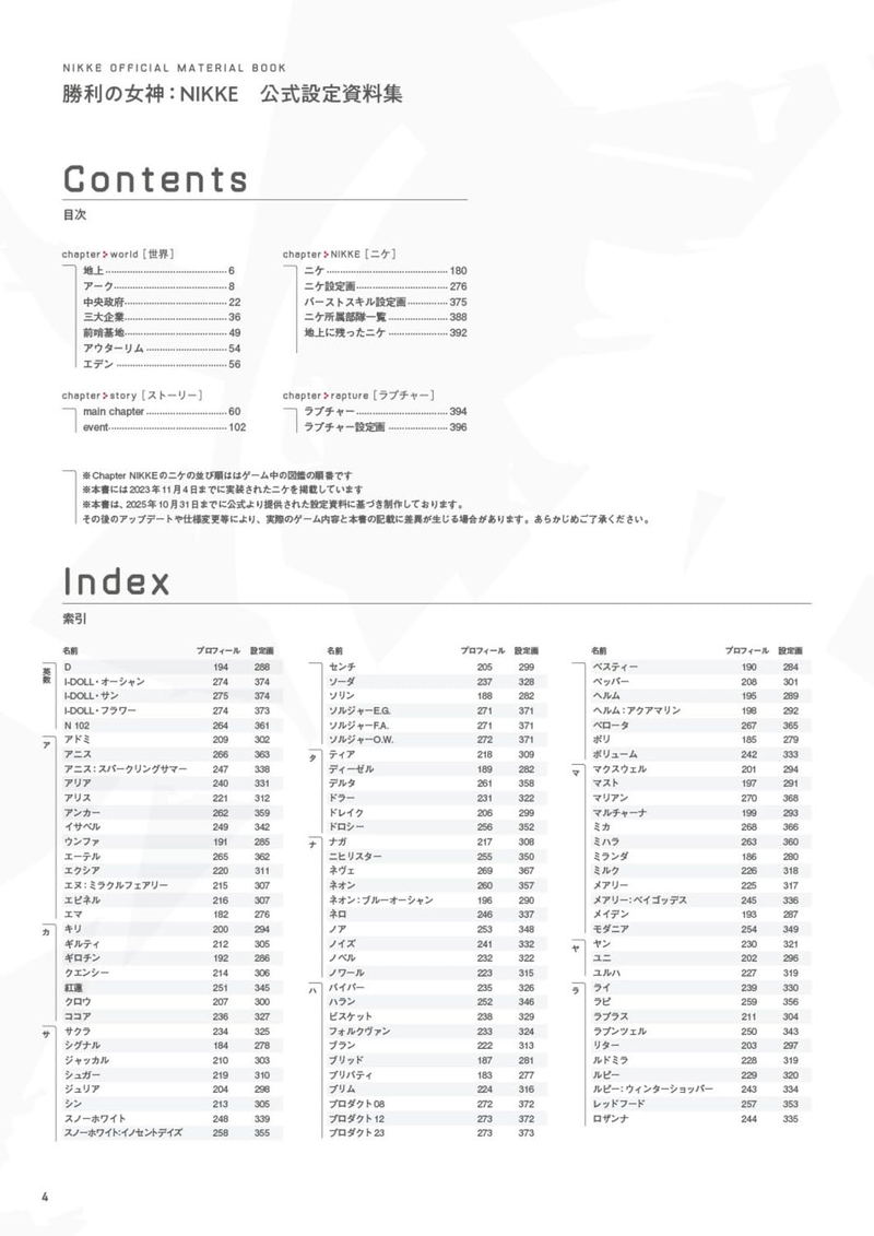 Goddess Of Victory: Nikke Official Setting Material Book image 3