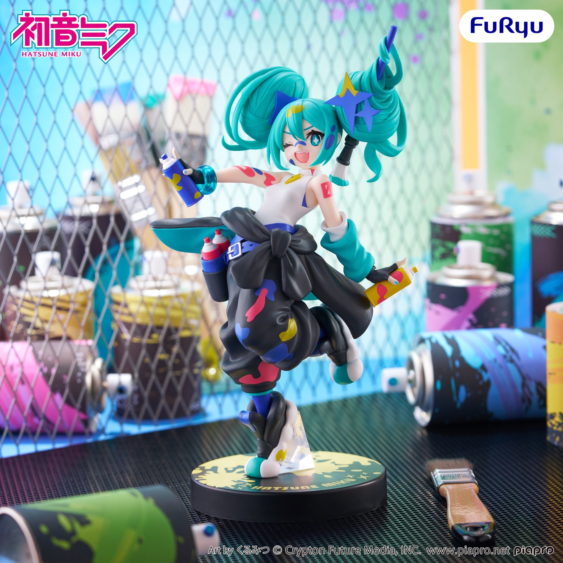 Hatsune Miku Muchute Figure: Paint Girl Another Color Ver.