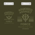 Mobile Suit Gundam - Principality Of Zeon Mobile Assault Force Zip Hoodie (Moss | Size M) thumbnail 3