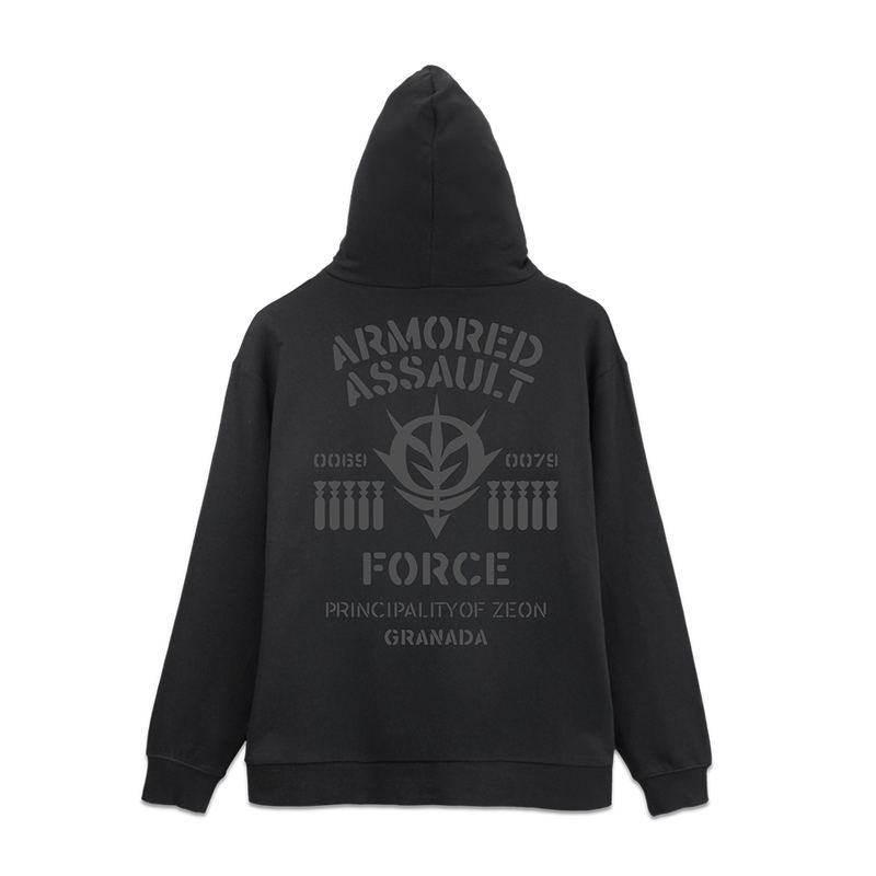 Mobile Suit Gundam - Principality Of Zeon Mobile Assault Force Zip Hoodie (Black | Size M) image 1