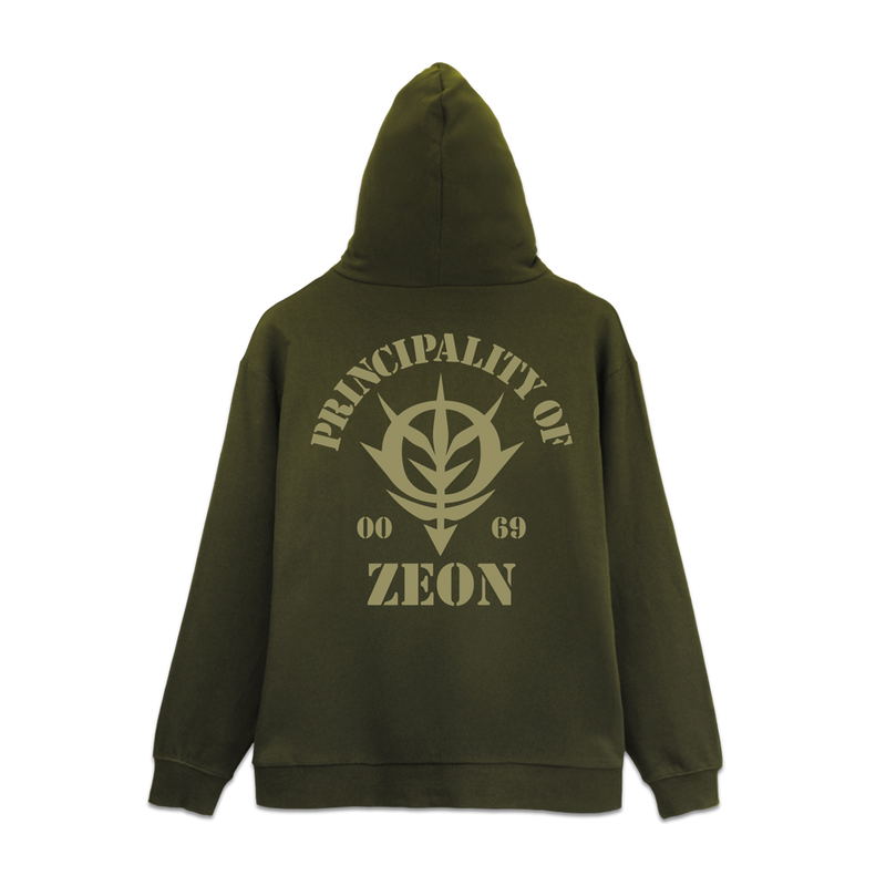 Mobile Suit Gundam - Principality Of Zeon Zip Hoodie Ver. 3.0 (Moss | Size M) image 1