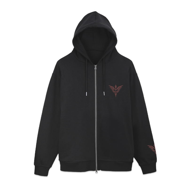 Mobile Suit Gundam Unicorn - Neo Zeon Zip Hoodie Ver2.0 (Black | Size M) image 2