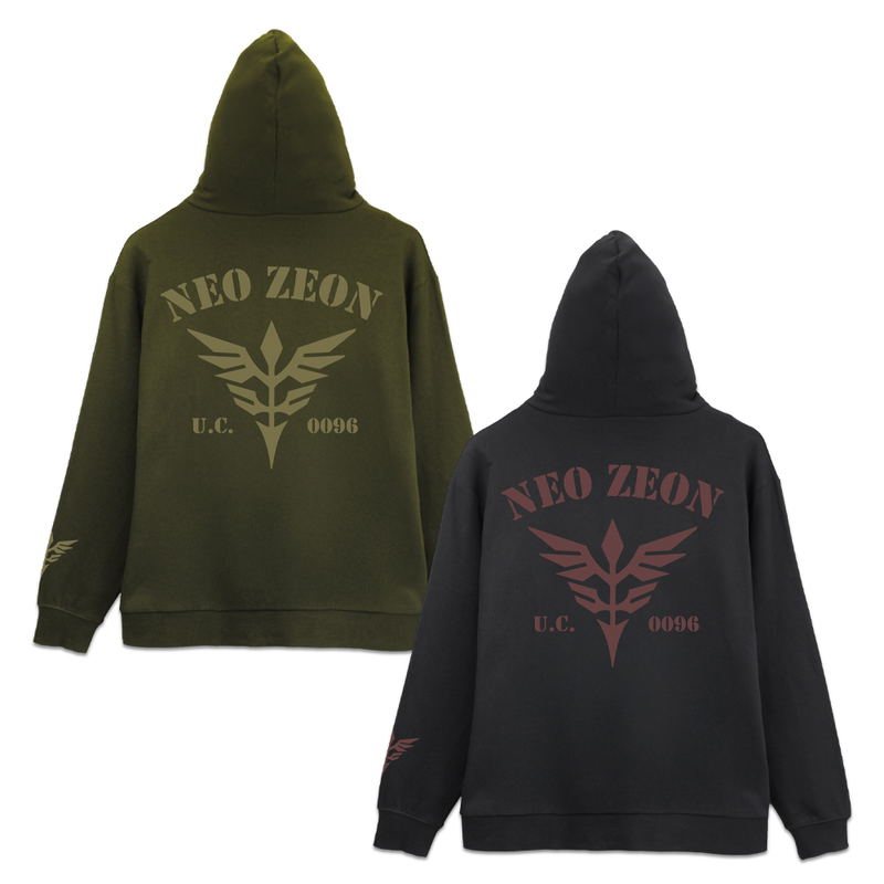 Mobile Suit Gundam Unicorn - Neo Zeon Zip Hoodie Ver2.0 (Black | Size M) image 4