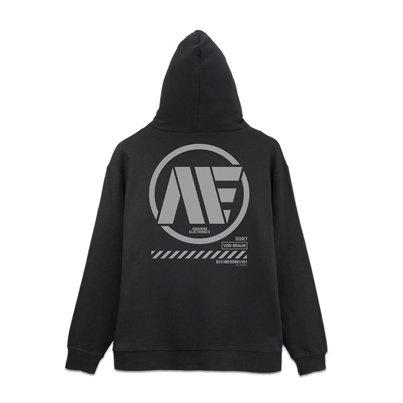Mobile Suit Zeta Gundam - Anaheim Electronics Zip Hoodie Ver2.0 (Black | Size XXL) image 1