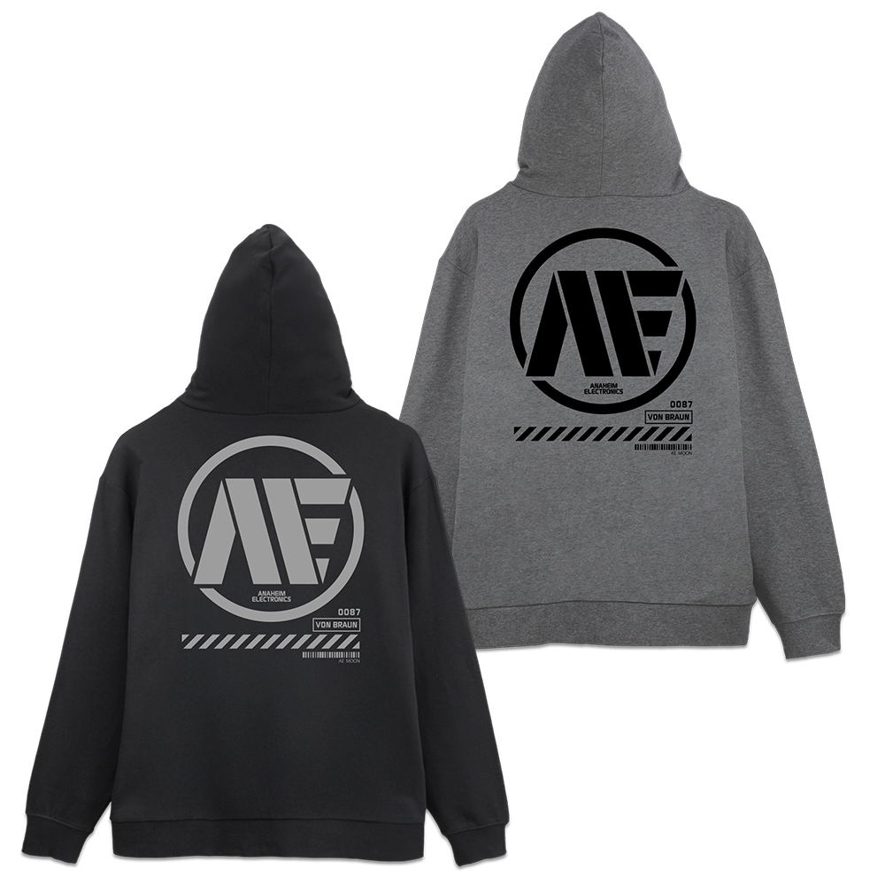 【美品】Logo Anywhere Zip Jacket(gray) Mobile Suit Zeta Gundam - Anaheim Electronics Zip Hoodie Ver2.0