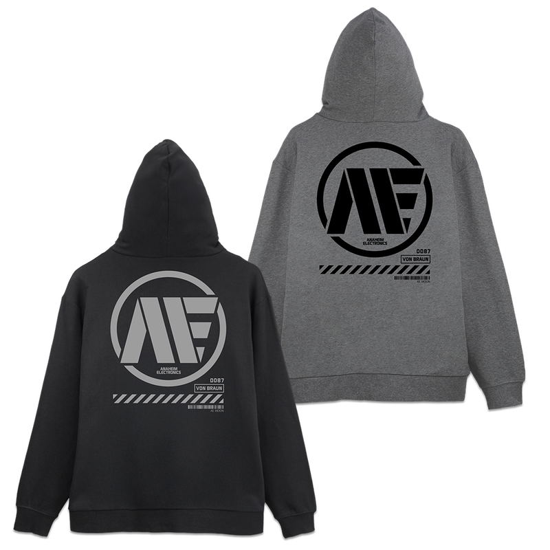 Mobile Suit Zeta Gundam - Anaheim Electronics Zip Hoodie Ver2.0 (Mix Gray | Size L) image 4