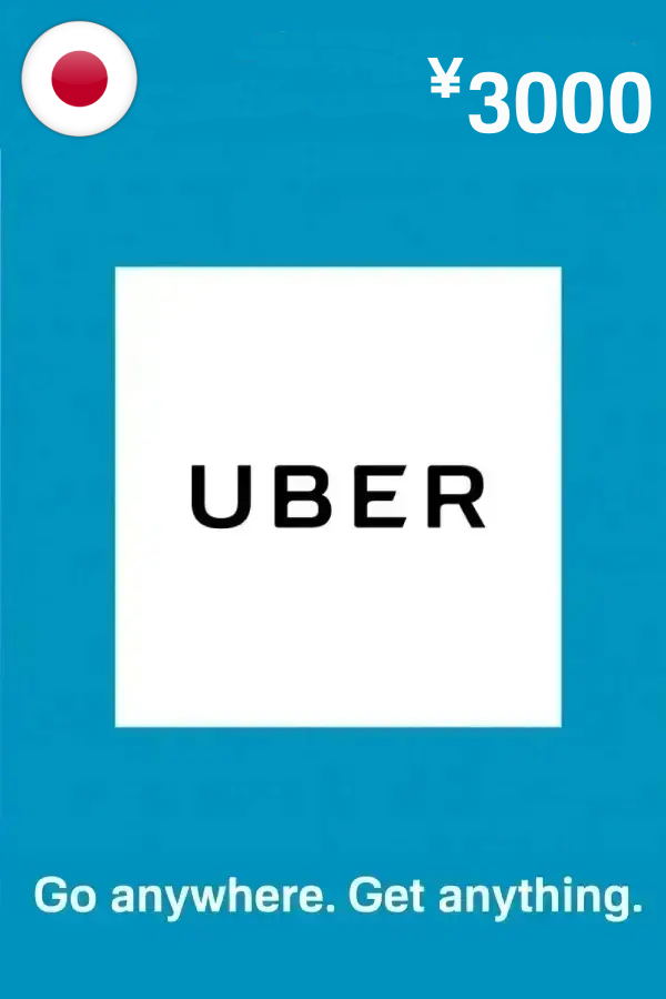 Uber Gift Card 3000 JPY | Japan Account Only digital — Import Game Deal