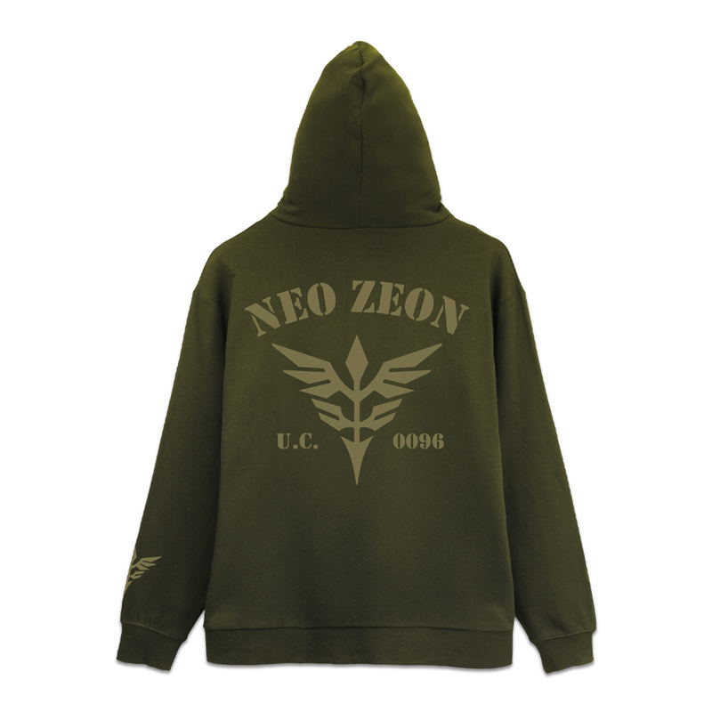 Mobile Suit Gundam Unicorn - Neo Zeon Zip Hoodie Ver2.0 (Moss | Size XXL) image 1