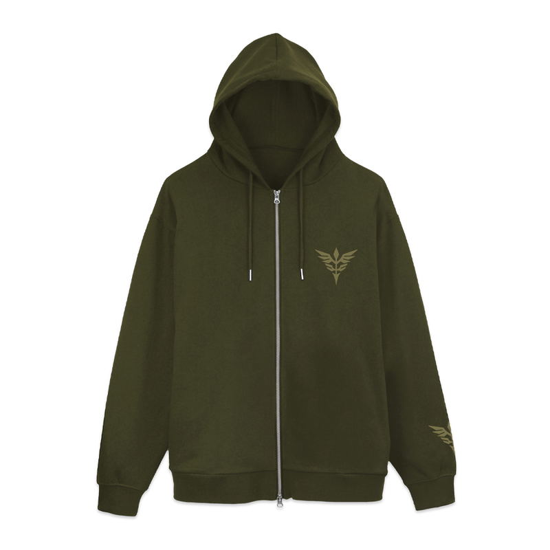 Mobile Suit Gundam Unicorn - Neo Zeon Zip Hoodie Ver2.0 (Moss | Size XXL) image 2
