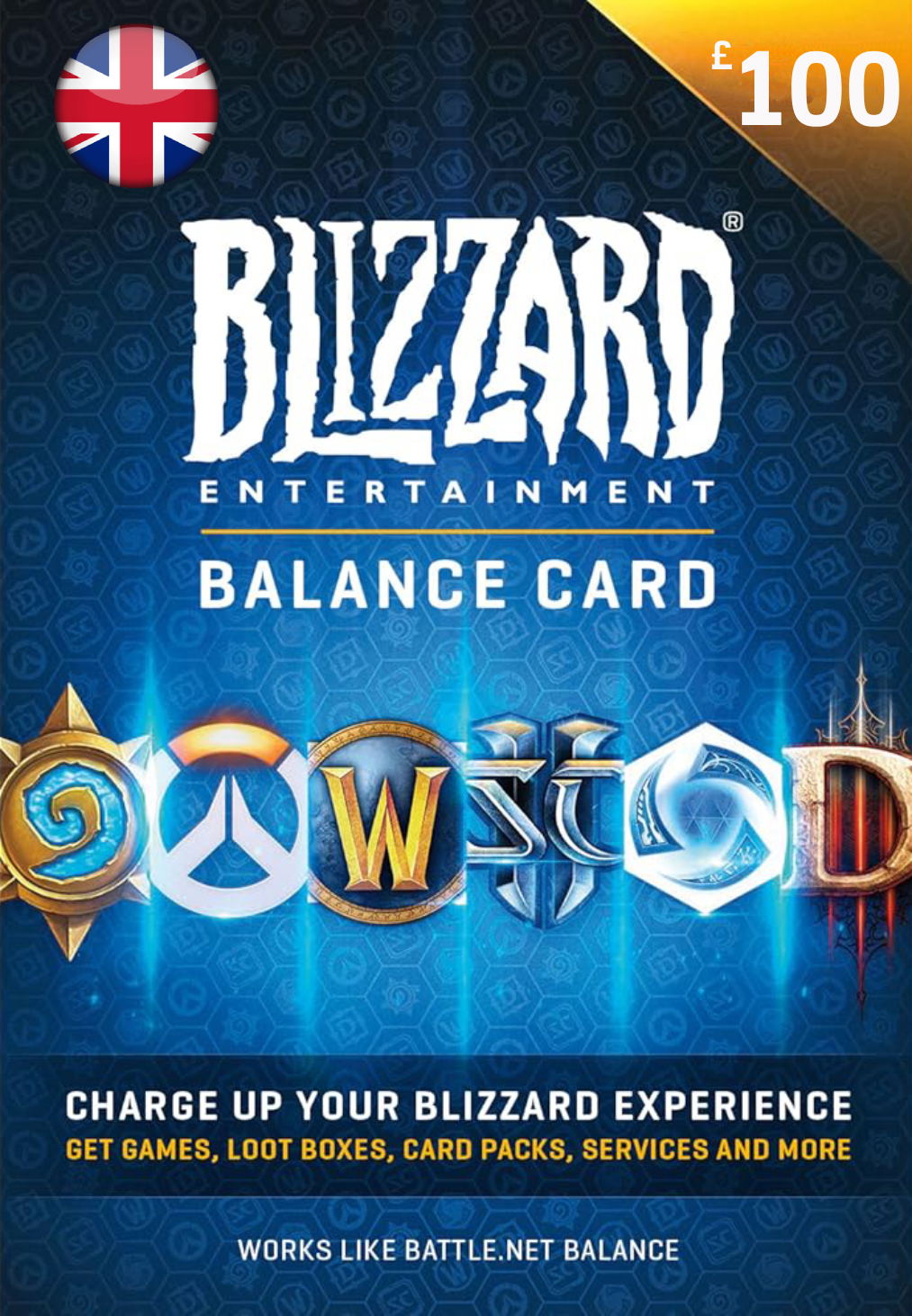 Blizzard Gift Card (GBP 100) | UK Account digital — Import Game Deal