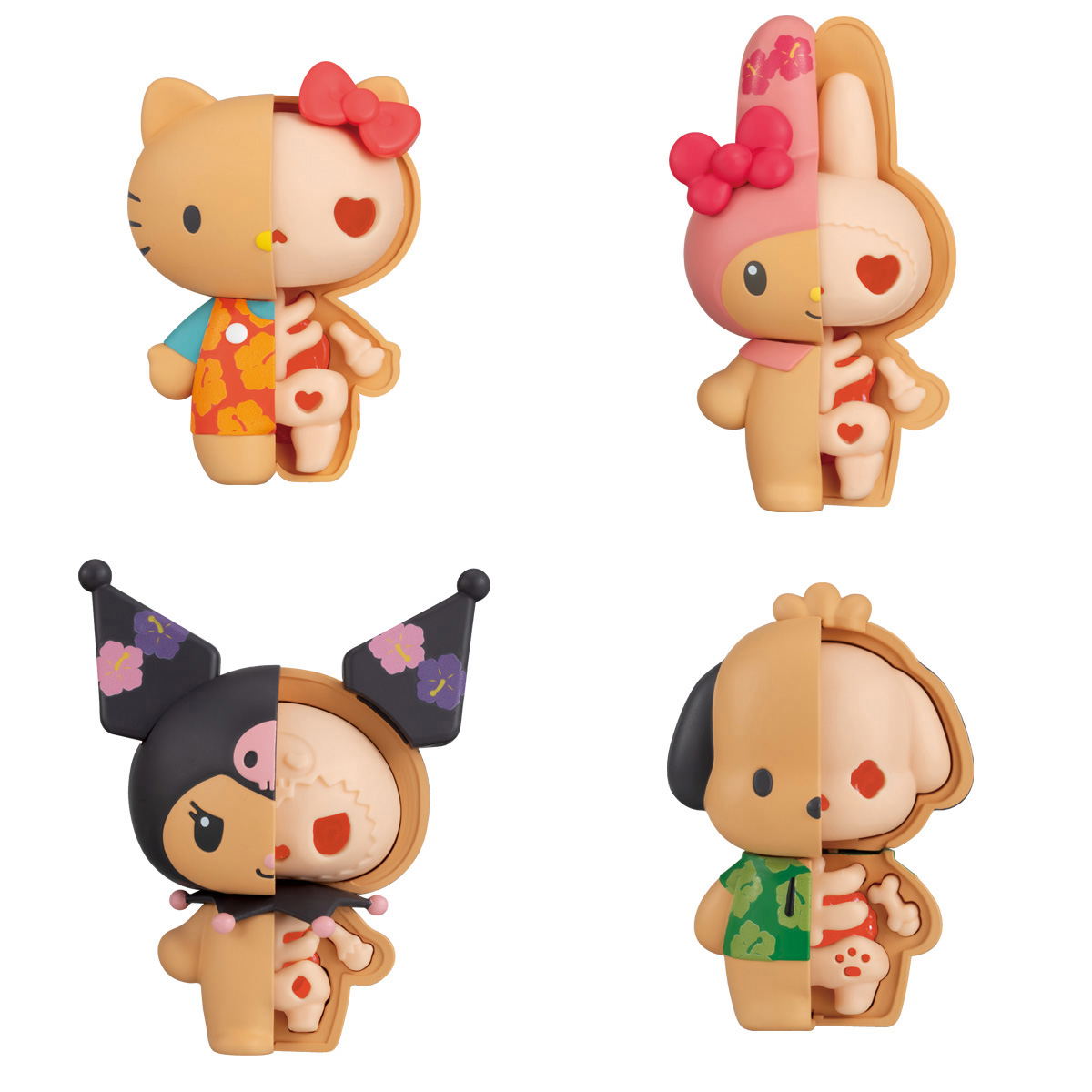 Kaitai Puzzle Fantasy Sanrio Characters Tropical Cherry Mix (Set of 4 Pieces)