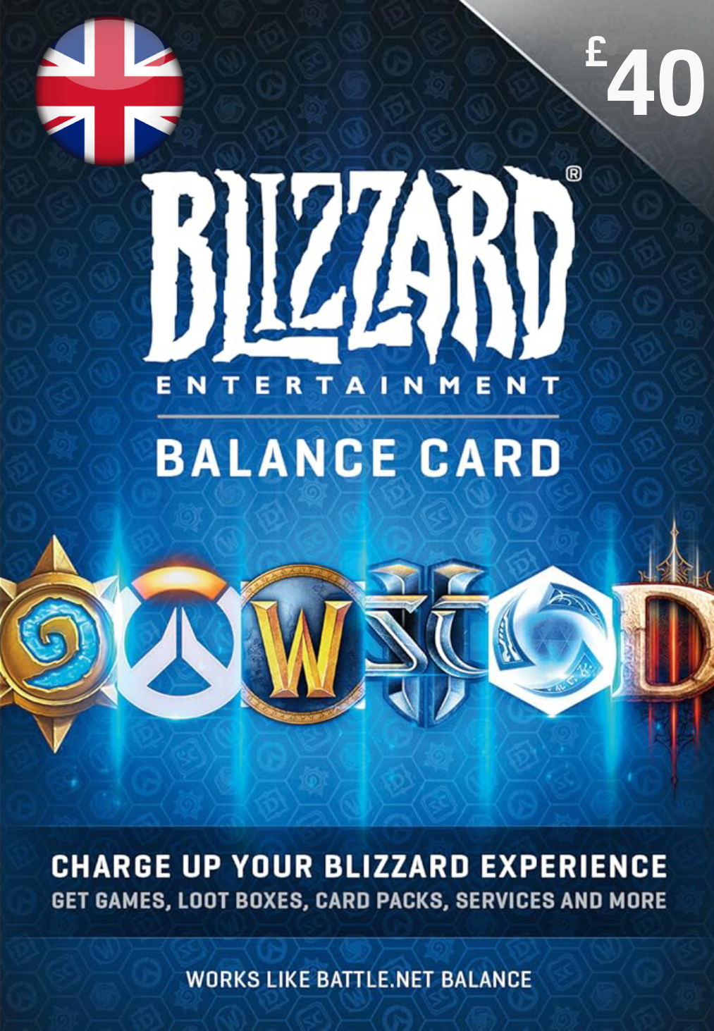 Blizzard Gift Card (GBP 40) | UK Account digital — Import Game Deal