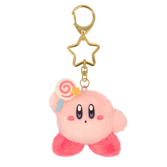 Kirby Of The Stars Mini Mofu Mascot Plush Keychain KMF06 Kirby Invincible Candy image 1