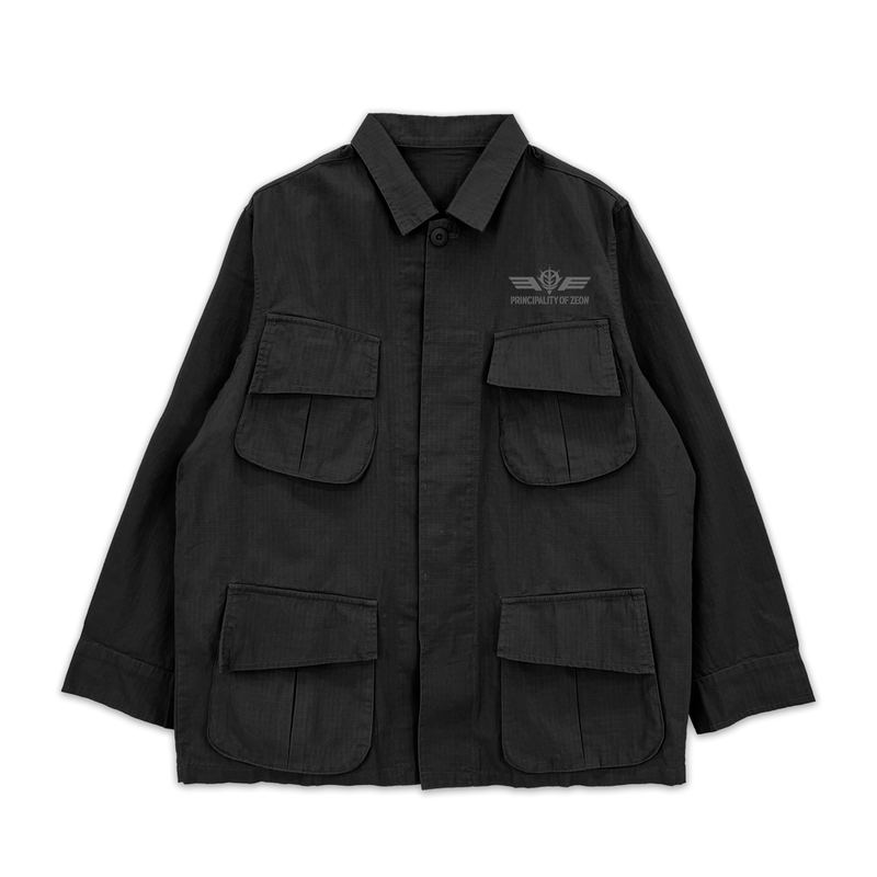 Mobile Suit Gundam - Principality Of Zeon Fatigue Jacket Ver2.0 (Black | Size L) image 2