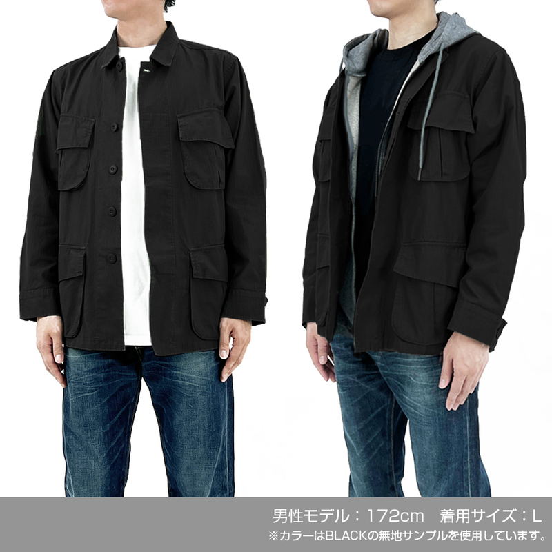 Mobile Suit Gundam - Principality Of Zeon Fatigue Jacket Ver2.0 (Black | Size L) image 5