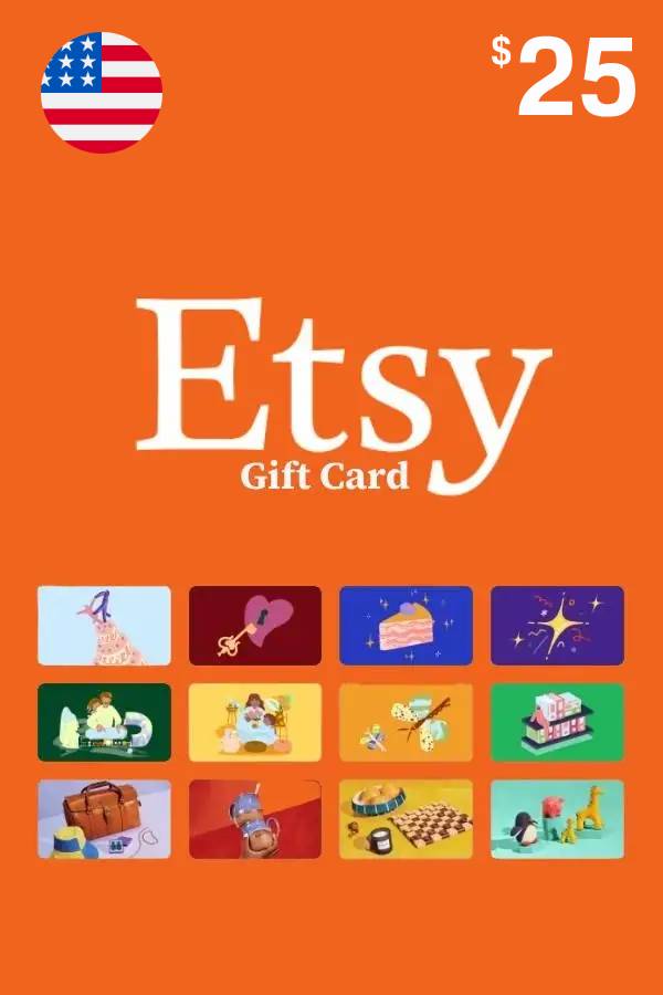 Etsy Gift Card 25 USD | US Account digital — Import Game Deal