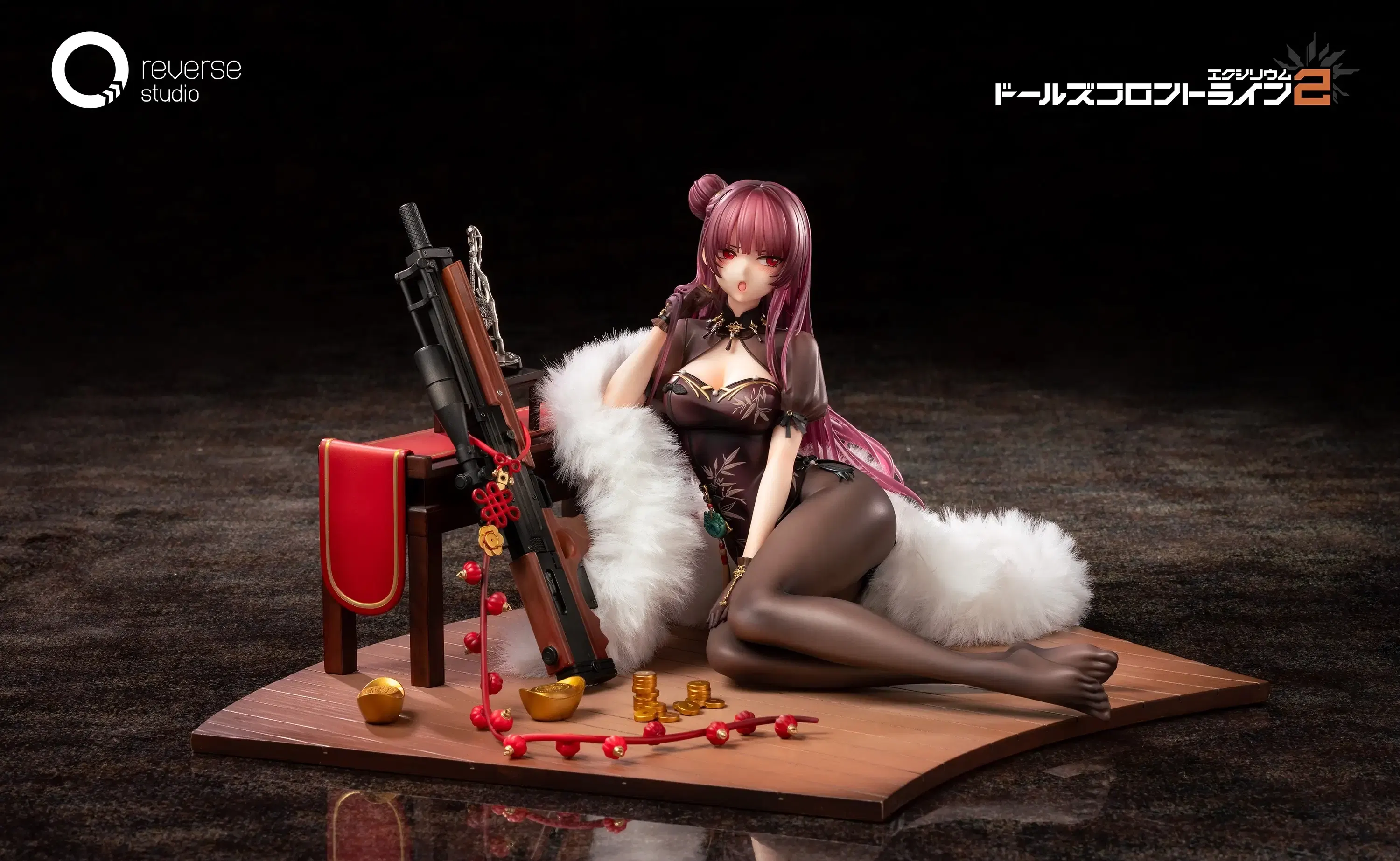 Girls' Frontline 2 Exilium 1/6 Scale Pre-Painted Figure: Makiatto Embroidered Bamboo, Blooming Shadows Ver. — Import Game Deal