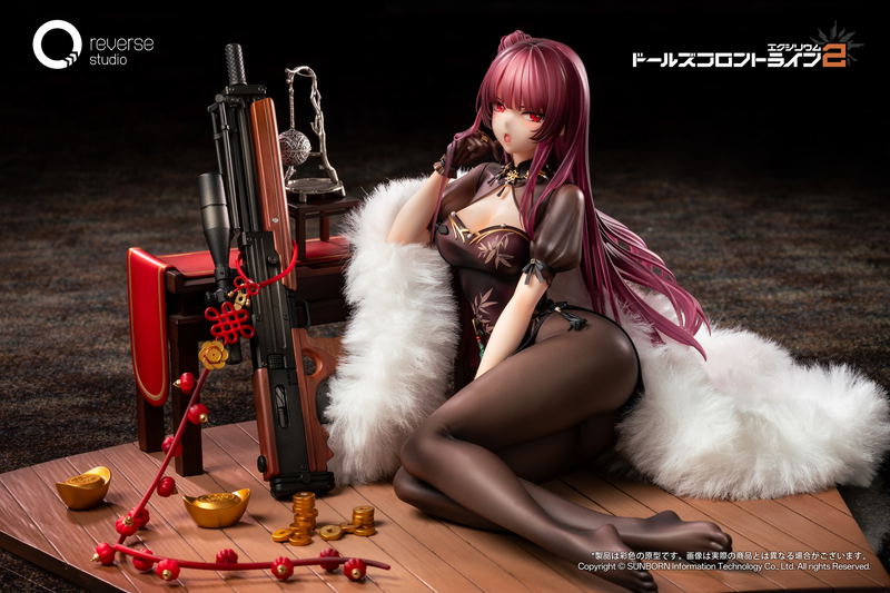 Girls' Frontline 2 Exilium 1/6 Scale Pre-Painted Figure: Makiatto Embroidered Bamboo, Blooming Shadows Ver. image 6