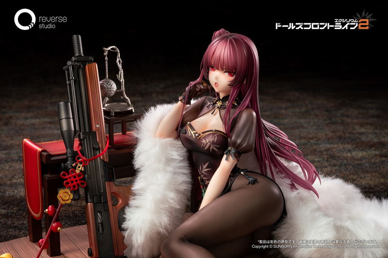 Girls' Frontline 2 Exilium 1/6 Scale Pre-Painted Figure: Makiatto Embroidered Bamboo, Blooming Shadows Ver. image 7