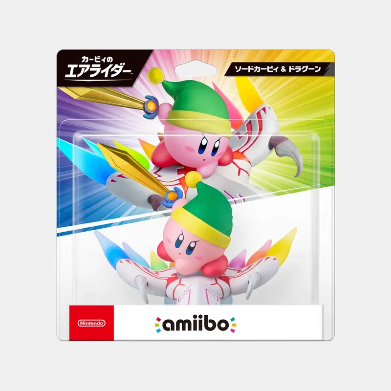 amiibo Kirby Air Riders (Sword Kirby & Dragoon) image 1