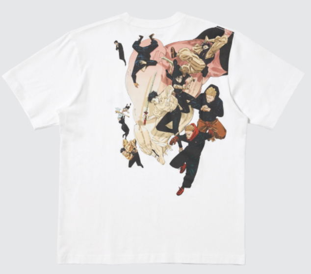 UT Manga 100th Jujutsu Kaisen Graphic T-Shirt (White | Size M) image 2