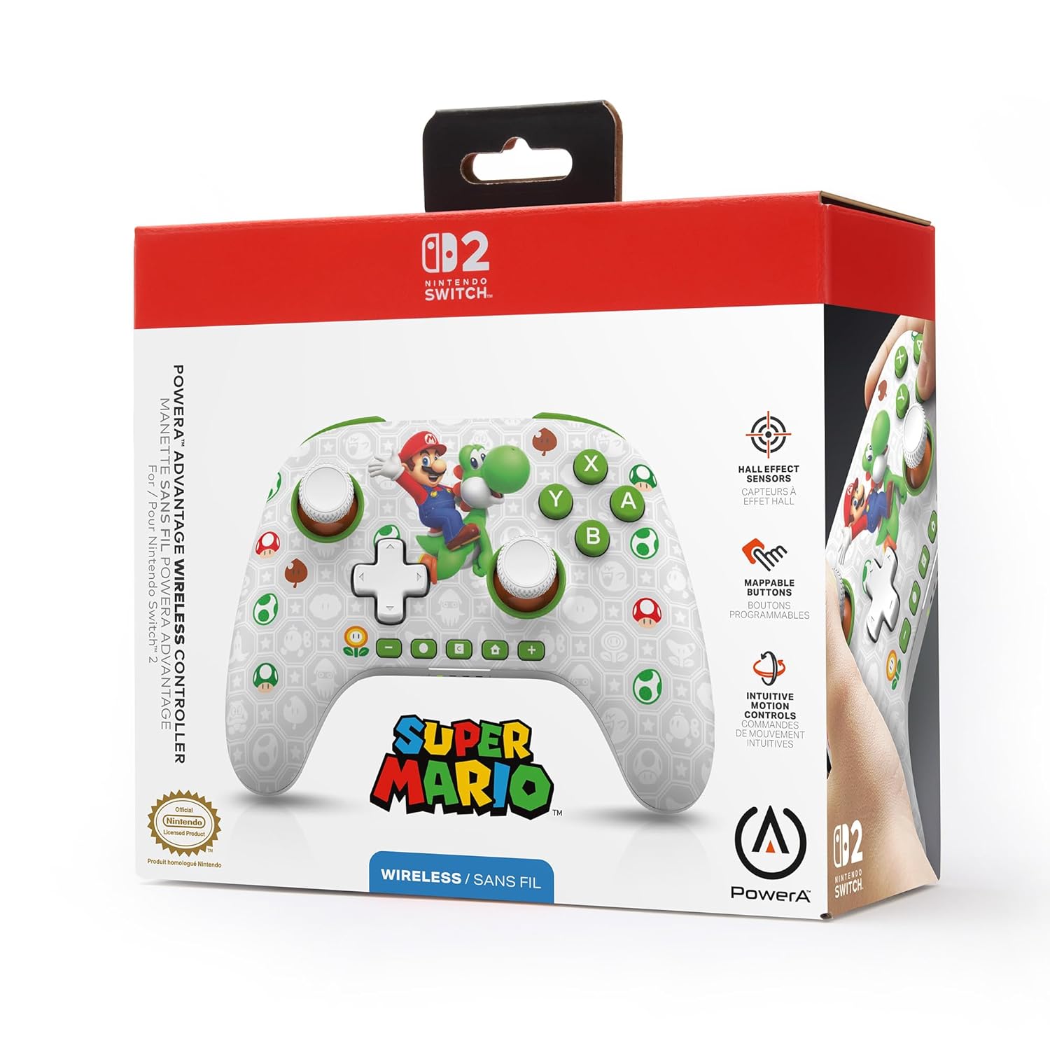 PowerA Advantage Wireless Controller for Nintendo Switch 2 [Mario