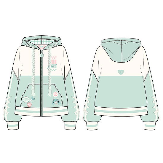 Character Vocal Series 01 Hatsune Miku Hatsune Miku Miku Hug Series Hoodie Flower Ver. image 1
