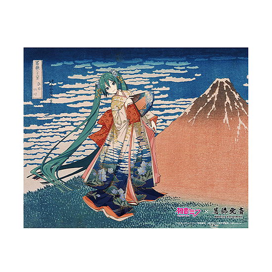 日本画 オリジナル作品 Hokusai Katsushika x Hatsune Miku by iXima Canvas Art Fine Wind