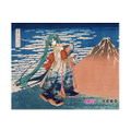 Hatsune Miku x Hokusai Katsushika iXima Canvas Art Fine Wind, Clear Morning thumbnail 1