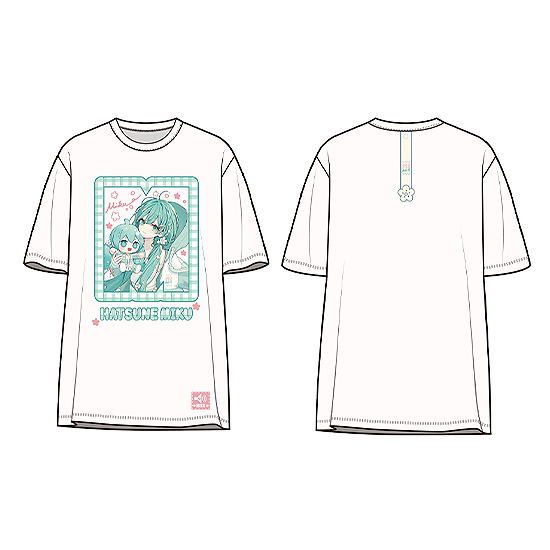 Character Vocal Series 01 Hatsune Miku Hatsune Miku Miku Hug Series T-shirt Flower Ver. image 1