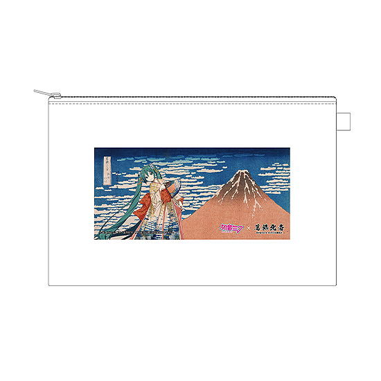 Hokusai Katsushika x Hatsune Miku by iXima Pouch Fine Wind, Clear Morning (Re-run) image 1