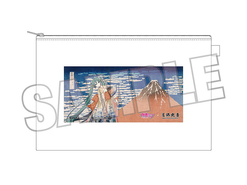 Hokusai Katsushika x Hatsune Miku by iXima Pouch Fine Wind, Clear Morning (Re-run) image 2