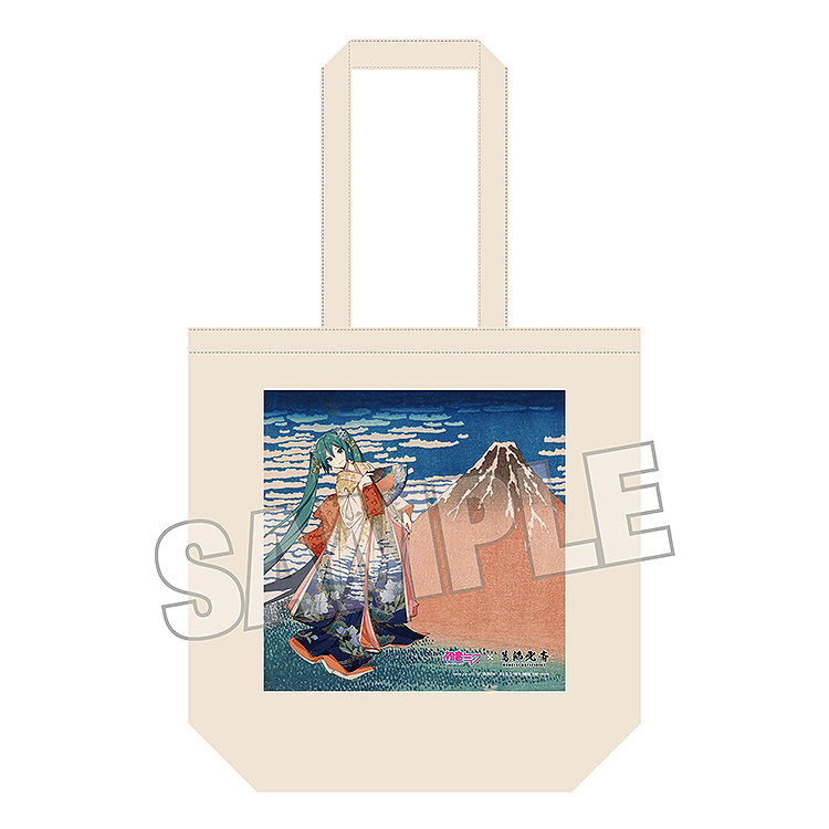 Hokusai Katsushika x Hatsune Miku by iXima Tote Bag Fine Wind, Clear Morning (Re-run) image 2