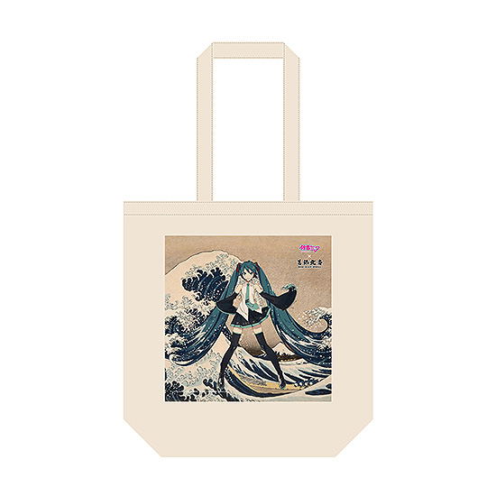 Hokusai Katsushika x Hatsune Miku by iXima Tote Bag The Great Wave