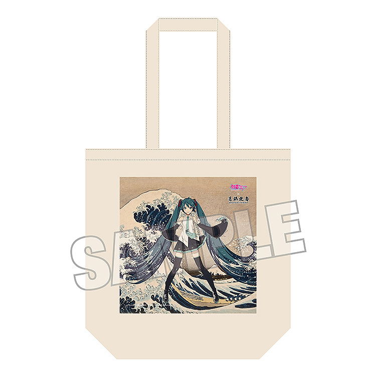 Hokusai Katsushika x Hatsune Miku by iXima Tote Bag The Great Wave Off Kanagawa (Re-run) image 2