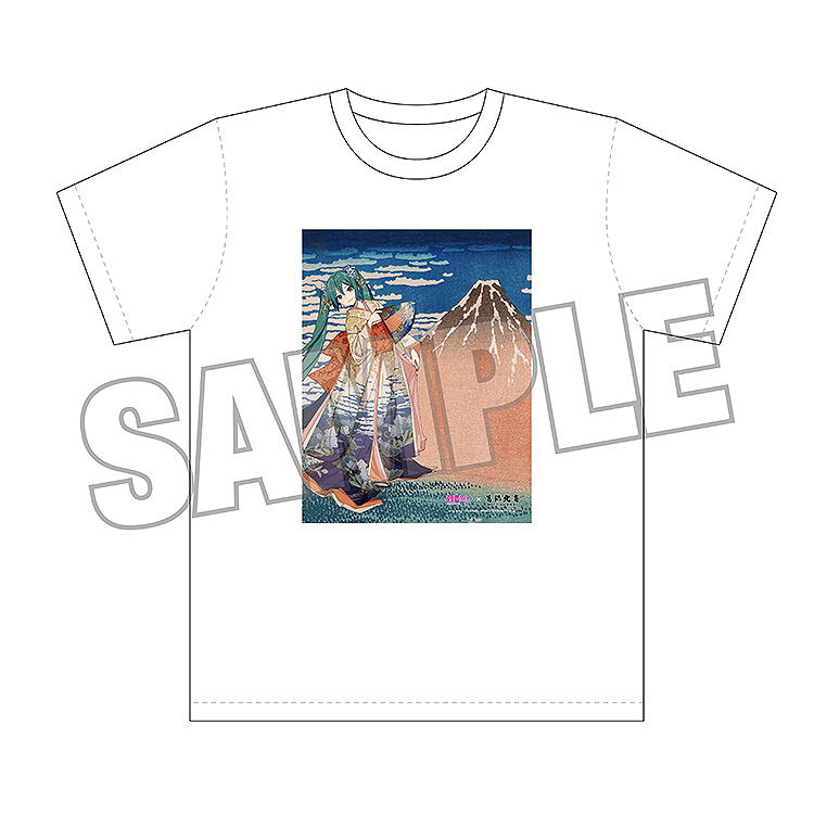 Hokusai Katsushika x Hatsune Miku by iXima T-shirt Fine Wind, Clear Morning (Re-run) image 2