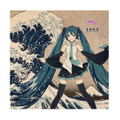 Hokusai Katsushika x Hatsune Miku by iXima Hand Towel The Great Wave Off Kanagawa (Re-run) thumbnail 1