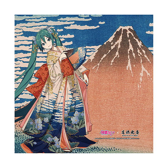Hokusai Katsushika x Hatsune Miku by iXima Hand Towel Fine Wind, Clear Morning (Re-run) image 1