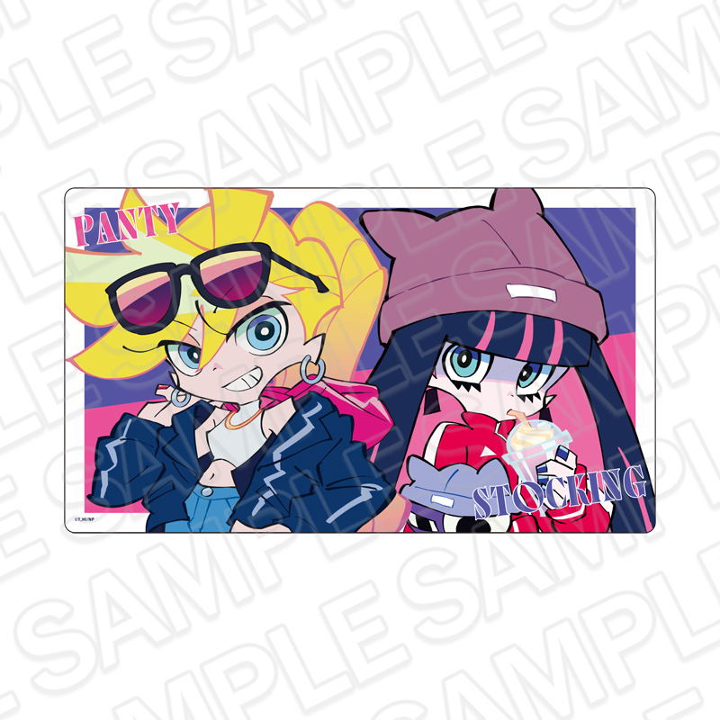 New Panty & Stocking With Garterbelt Rubber Desk Mat Panty & Stocking Outing Ver — Import Game Deal