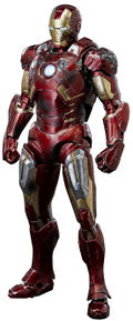 Marvel Studios The Infinity Saga 1/12 Scale Pre-Painted Action Figure: DLX Iron Man Mark 7 (Battle Damaged) thumbnail 1
