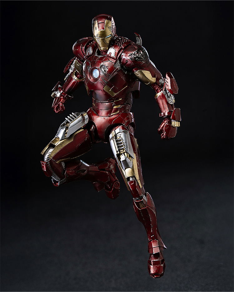 Marvel Studios The Infinity Saga 1/12 Scale Pre-Painted Action Figure: DLX Iron Man Mark 7 (Battle Damaged) image 12
