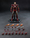 Marvel Studios The Infinity Saga 1/12 Scale Pre-Painted Action Figure: DLX Iron Man Mark 7 (Battle Damaged) thumbnail 2