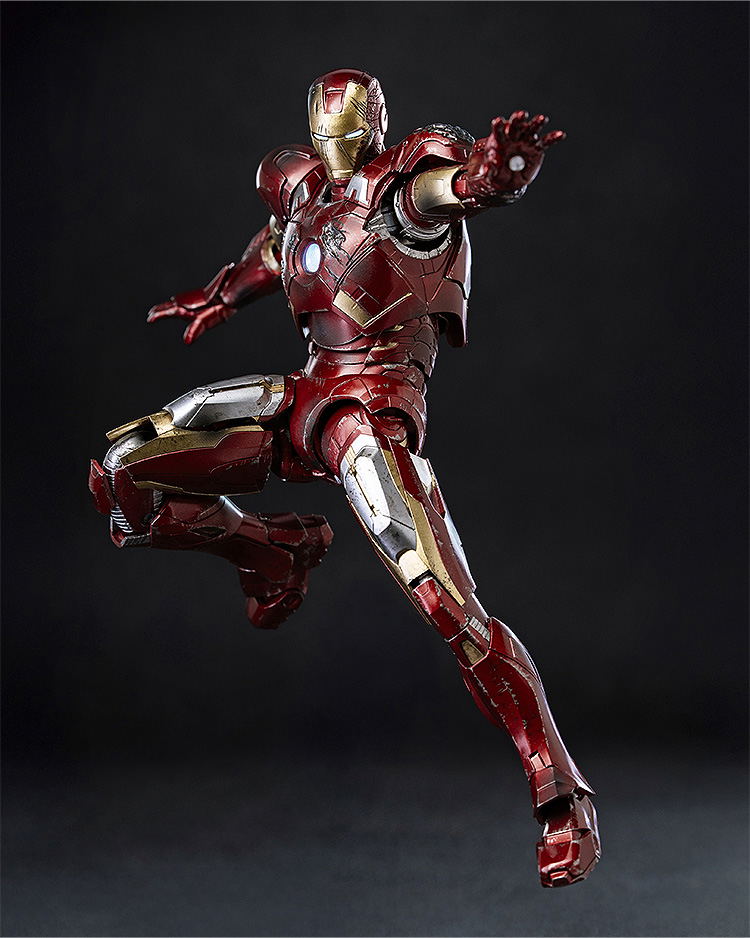 Marvel Studios The Infinity Saga 1/12 Scale Pre-Painted Action Figure: DLX Iron Man Mark 7 (Battle Damaged) image 8