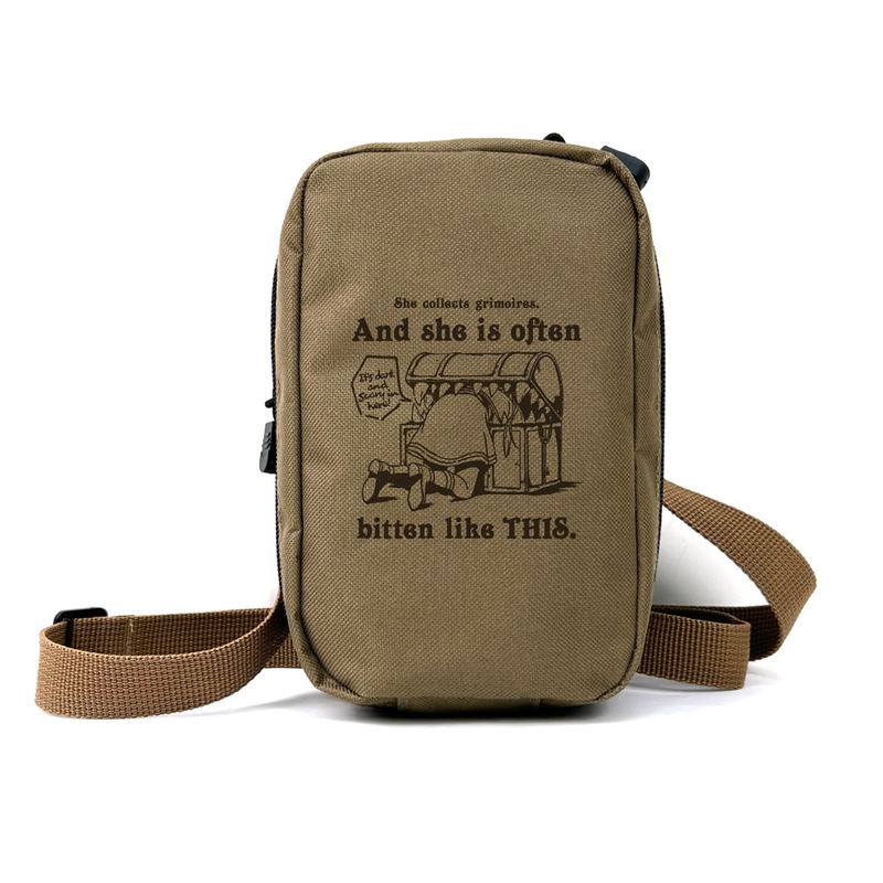 Frieren: Beyond Journey's End - Frieren Eaten By Mimic Mini Shoulder Pouch (Sand Khaki) image 1