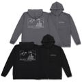 Yuru Camp Season 3 - Silhouette Bike Shima Rin Thin Dry Hoodie (Black | Size XXL) thumbnail 3