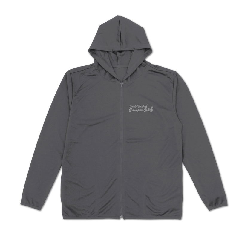 Yuru Camp Season 3 - Silhouette Bike Shima Rin Thin Dry Hoodie (Gray | Size L) image 2