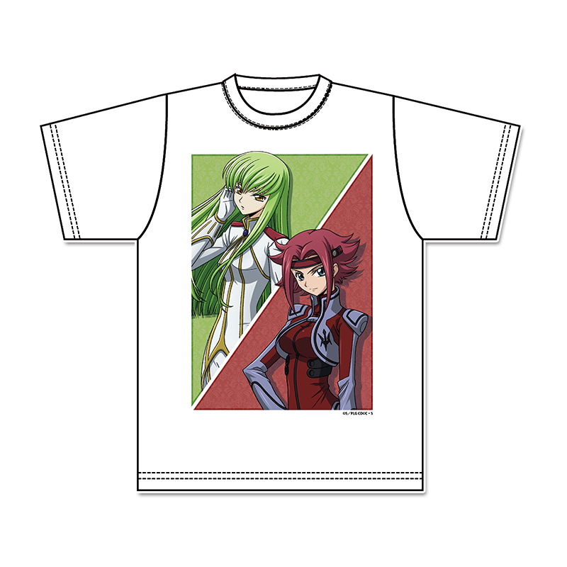 Code Geass Lelouch Of The Rebellion Graphic T-shirt C.C. & Kallen
